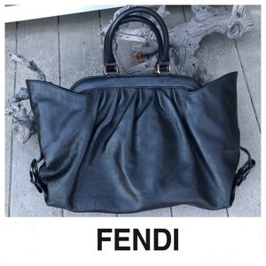 FENDI Authentic Vintage Large Black Tote